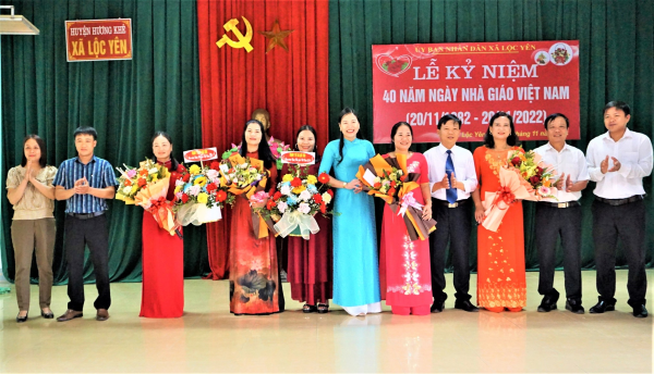 Xã Lộc Yên tri ân các thế hệ thầy cô giáo nhân kỷ niệm 40 năm ngày Nhà giáo Việt Nam
